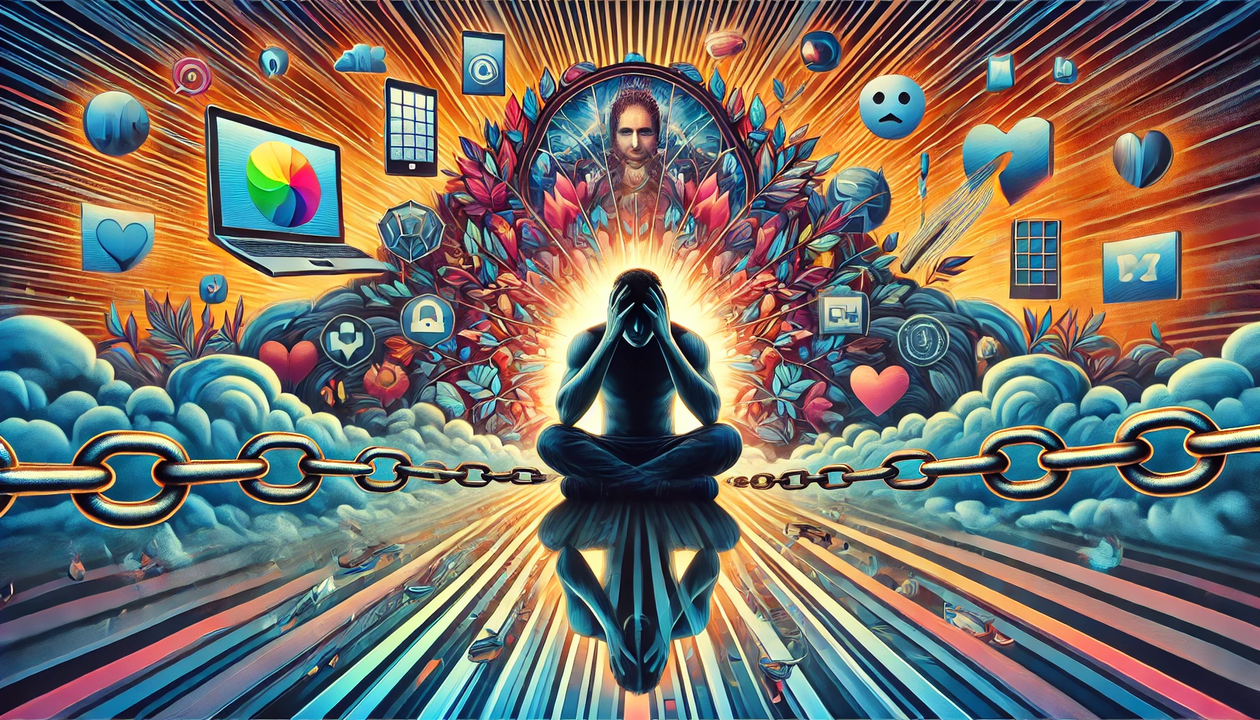 Visual representation of the impact of pornography addiction on individuals.